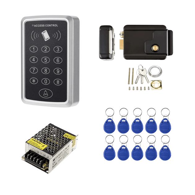 RFID Şifrəli Qapı Kilidi Electrima QP140 + 10 Yaxınlıq Açarı + Adapter